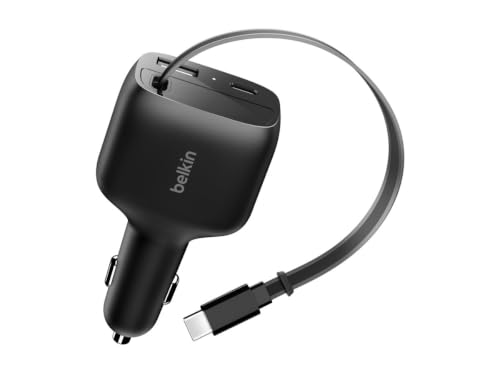 belkin-boostcharge-pro-caricatore-da-auto-usb-c-75w-con-cavo-usb-c-retrattile-75 image 2