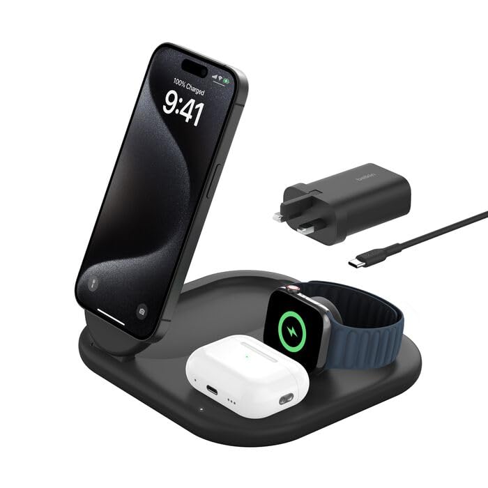 belkin-wiz029mybk-boost-charge-stand-3-in-1-magnetico-qi2-15w-con-alimentatore-3 image 3