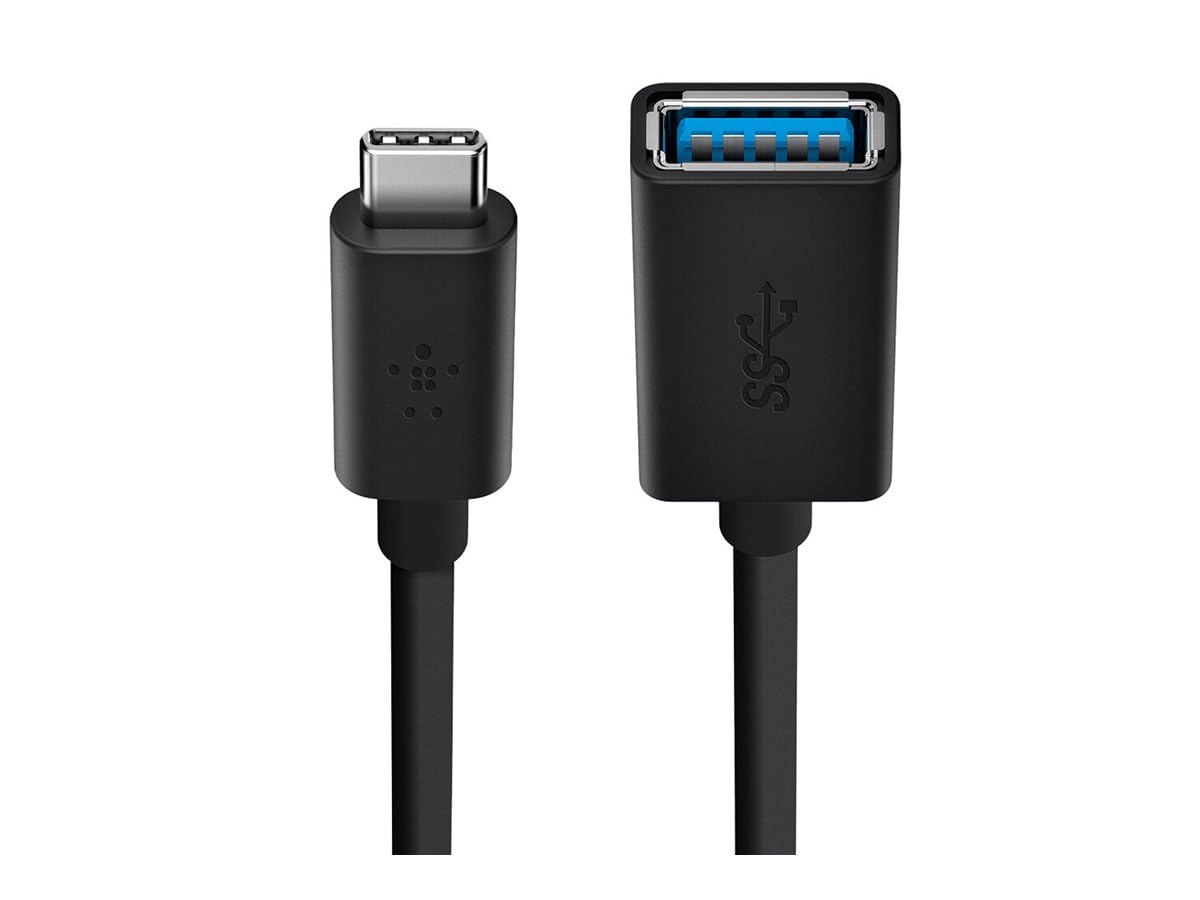 belkin-f2cu036btblk-adattatore-usb-3-0-da-usb-c-a-usb-a-convertitore-dati-5-gbps image 1