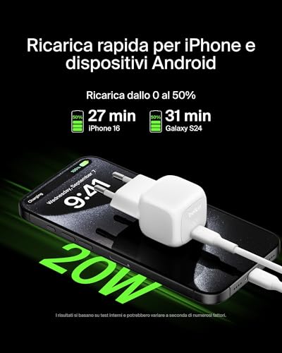 belkin-boostcharge-20w-caricatore-usb-c-cubico-ricarica-rapida-per-iphone-17-air image 7