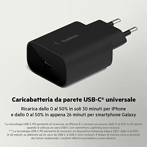 belkin-boostcharge-caricabatteria-da-parete-25-w-usb-c-pd-con-pps-ricarica-rapid image 6