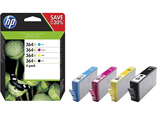 hp-364xl-n9j74ae-confezione-4-cartucce-inchiostro-originali-xl-nero-ciano-giallo image 2