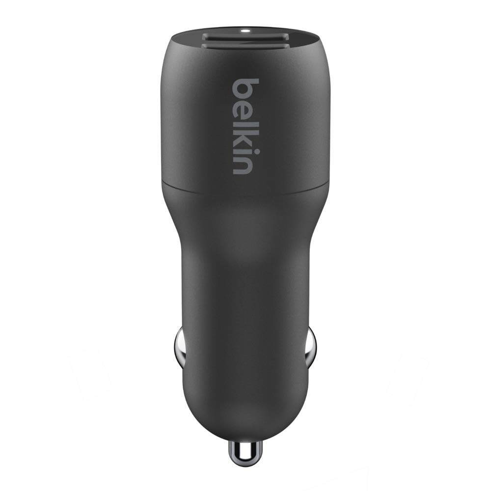 belkin-boostcharge-caricabatterie-da-auto-usb-a-duplo-24w-2-porte-con-cavo-micro image 3