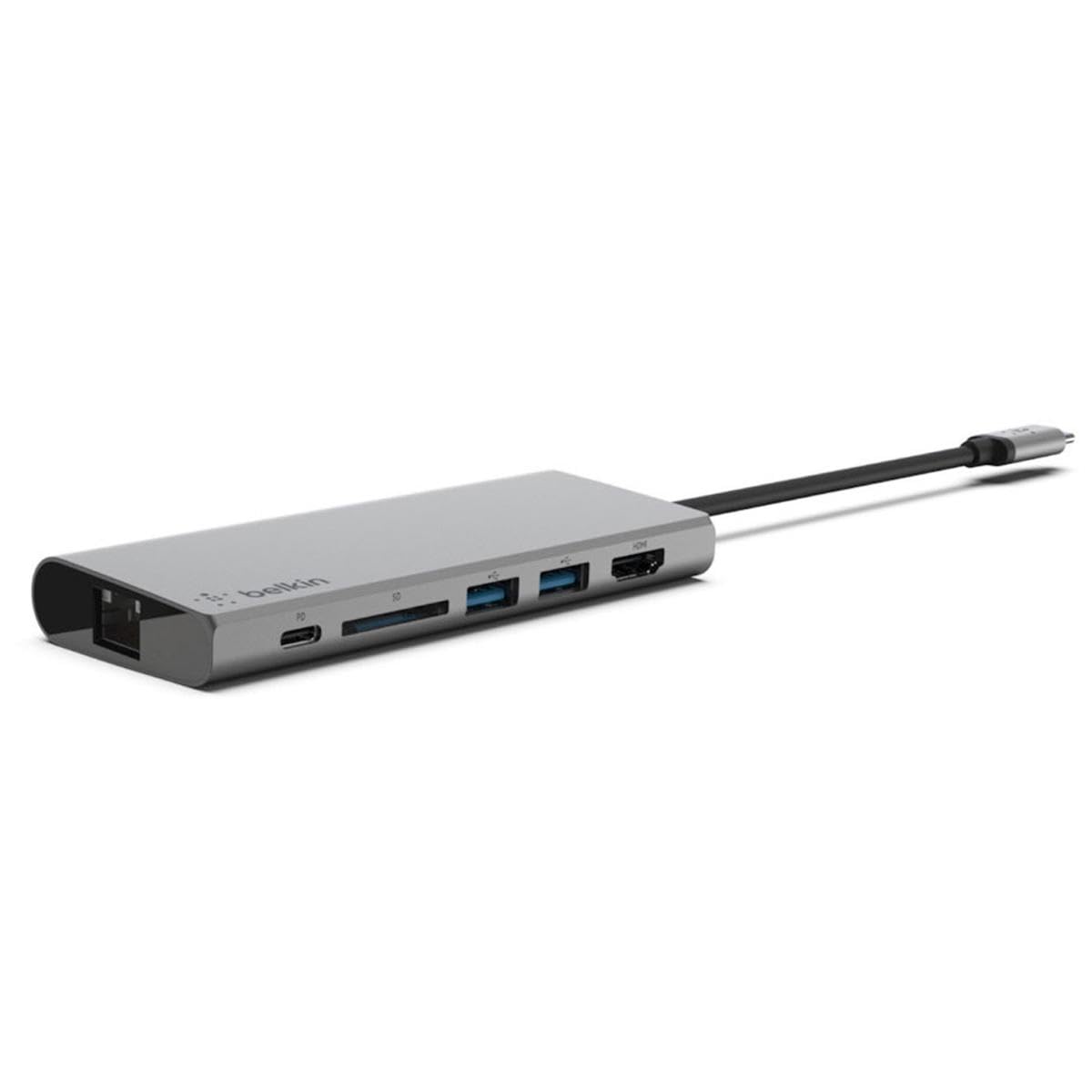 belkin-hub-multimediale-usb-c-con-cavo-integrato-hdmi-4k-gigabit-ethernet-2-usb- image 4