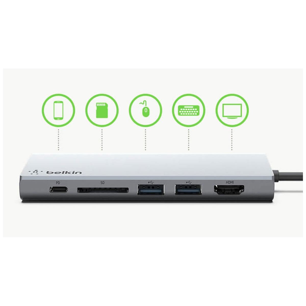 belkin-hub-multimediale-usb-c-con-cavo-integrato-hdmi-4k-gigabit-ethernet-2-usb- image 7