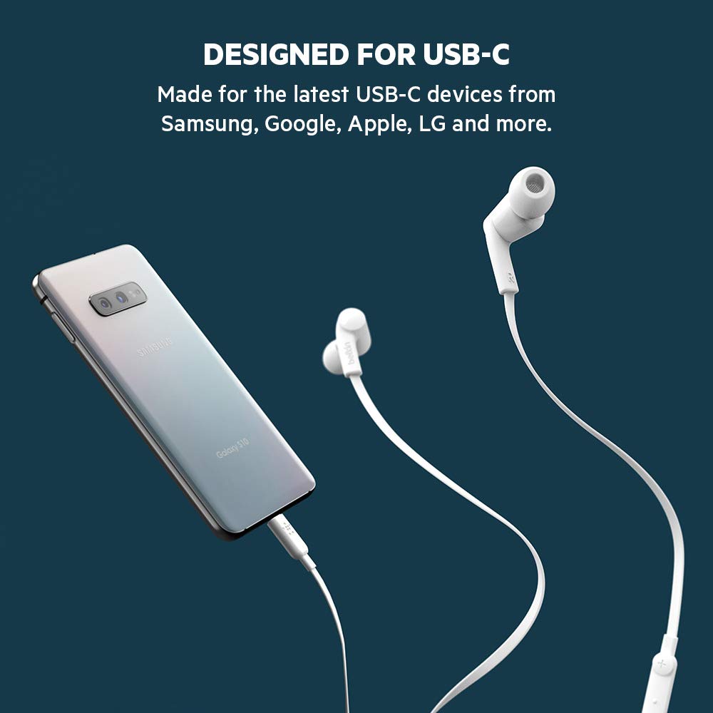 belkin-soundform-cuffie-con-filo-usb-c-driver-10-mm-microfono-cavo-anti-grovigli image 3