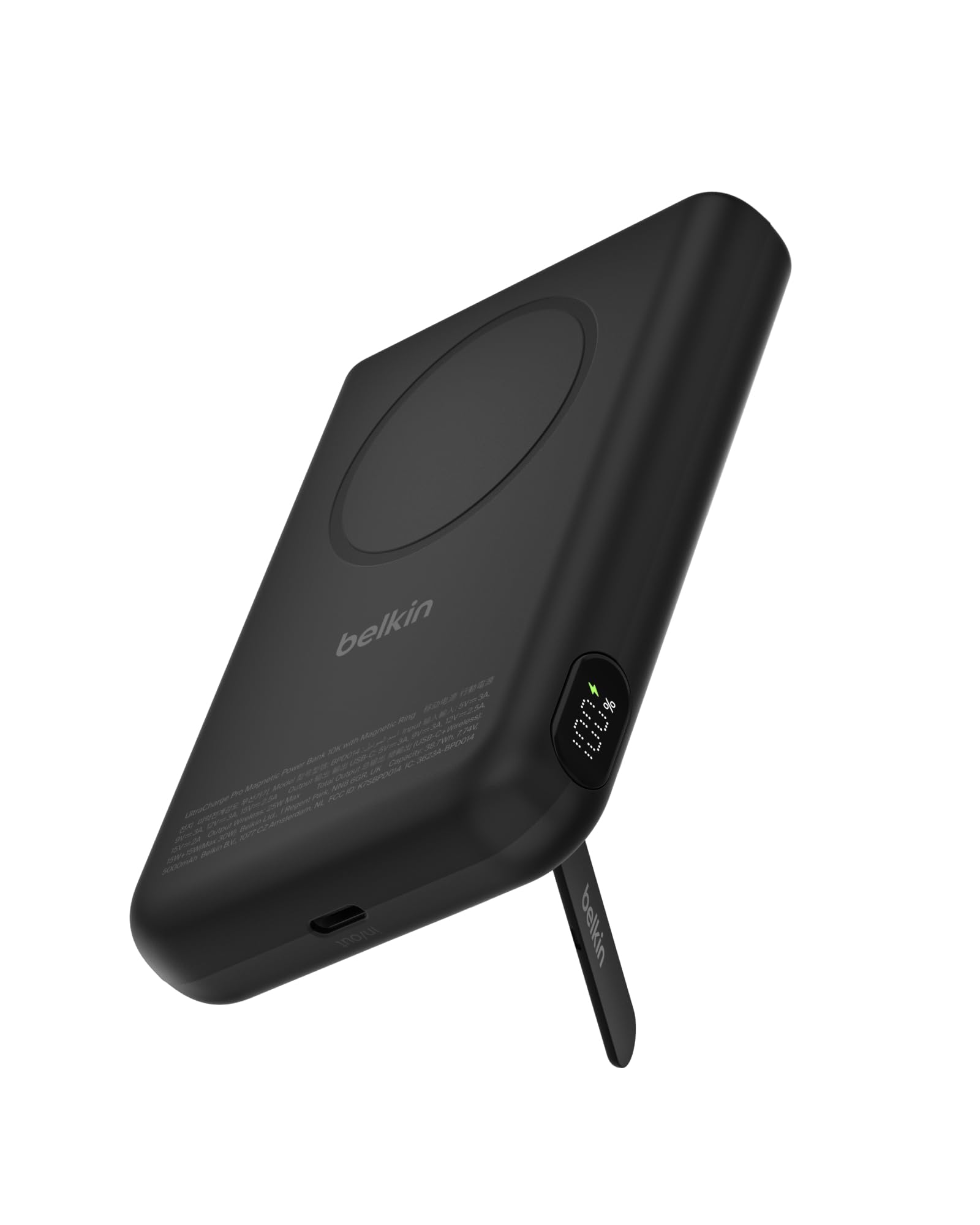 belkin-ultracharge-pro-10-000-mah-power-bank-magnetico-qi2-25w-con-anello-magnet image 1
