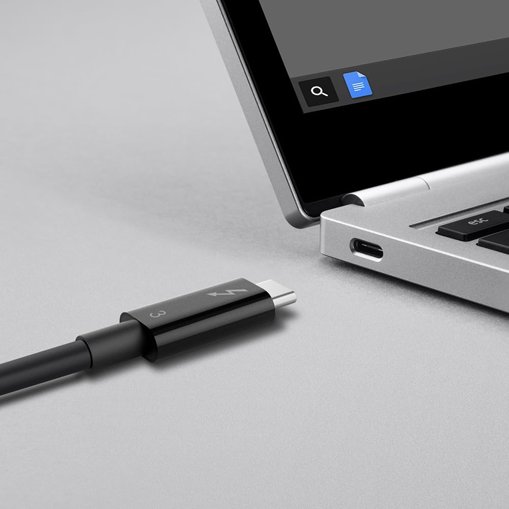belkin-cavo-thunderbolt-3-usb-c-a-usb-c-da-100w-0-8-m-nero-trasferimento-40-gbps image 3
