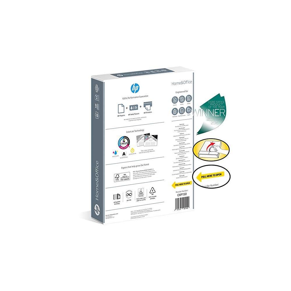 hp-carta-inchiostro-a4-chp370-bianca-5-risme-da-500-fogli-80-g-m-2500-fogli-tota image 2