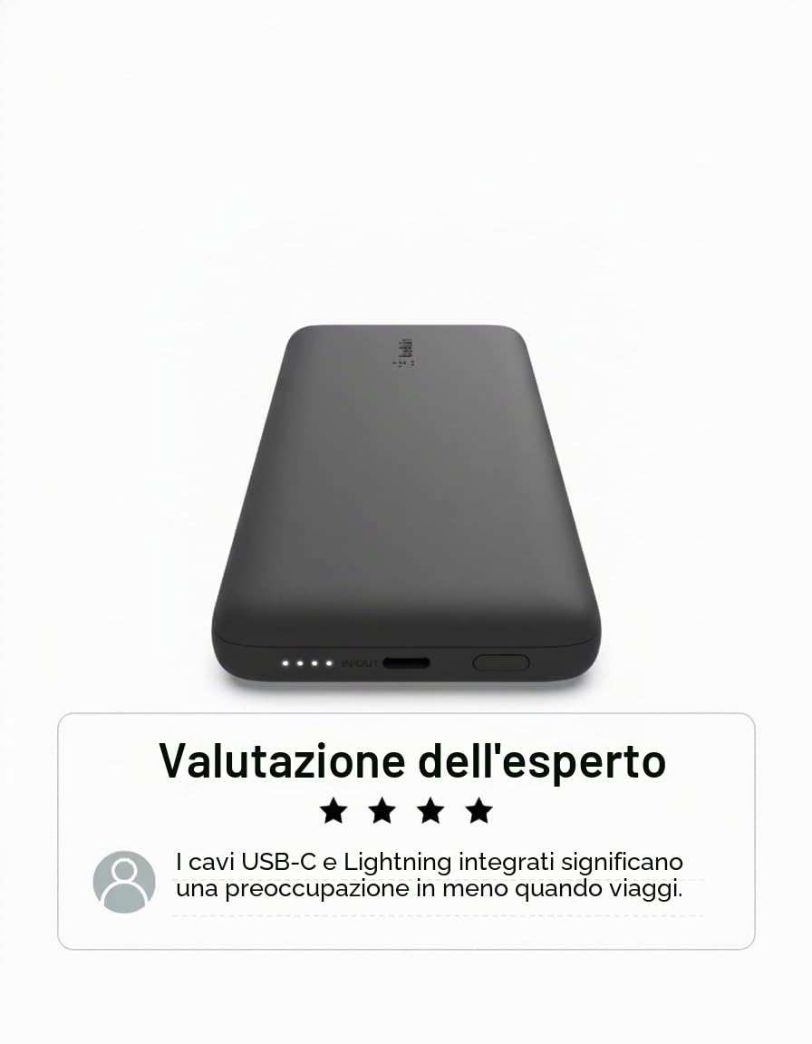 belkin-boostcharge-plus-10k-power-bank-portatile-10-000-mah-con-cavi-lightning-m image 5