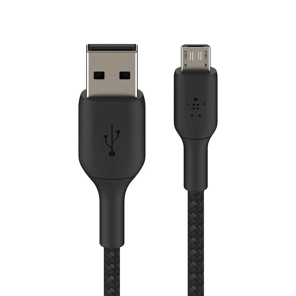 belkin-cab007bt1mbk-cavo-usb-a-a-micro-usb-intrecciato-1-m-nero image 1