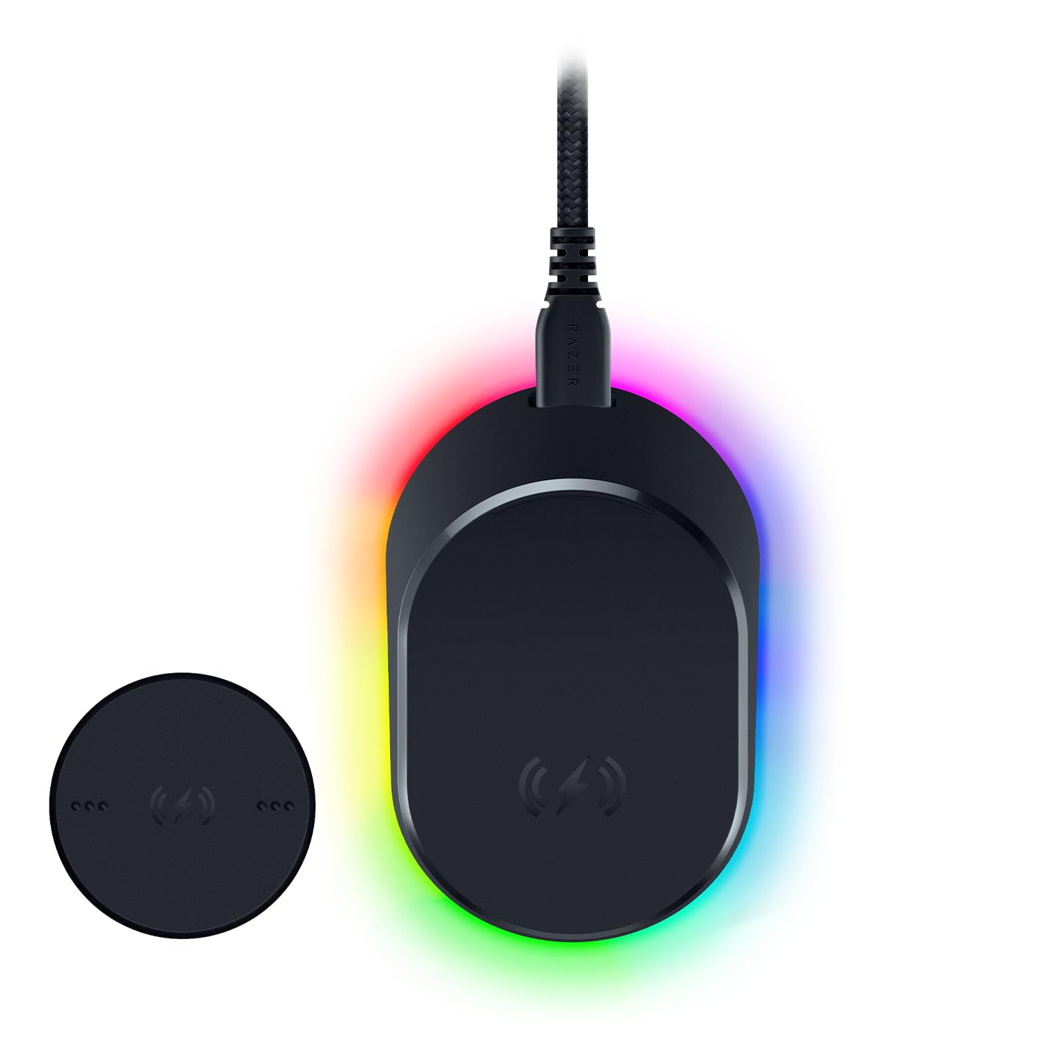 razer-mouse-dock-pro-charging-puck-dock-di-ricarica-wireless-magnetico-con-ricev image 1