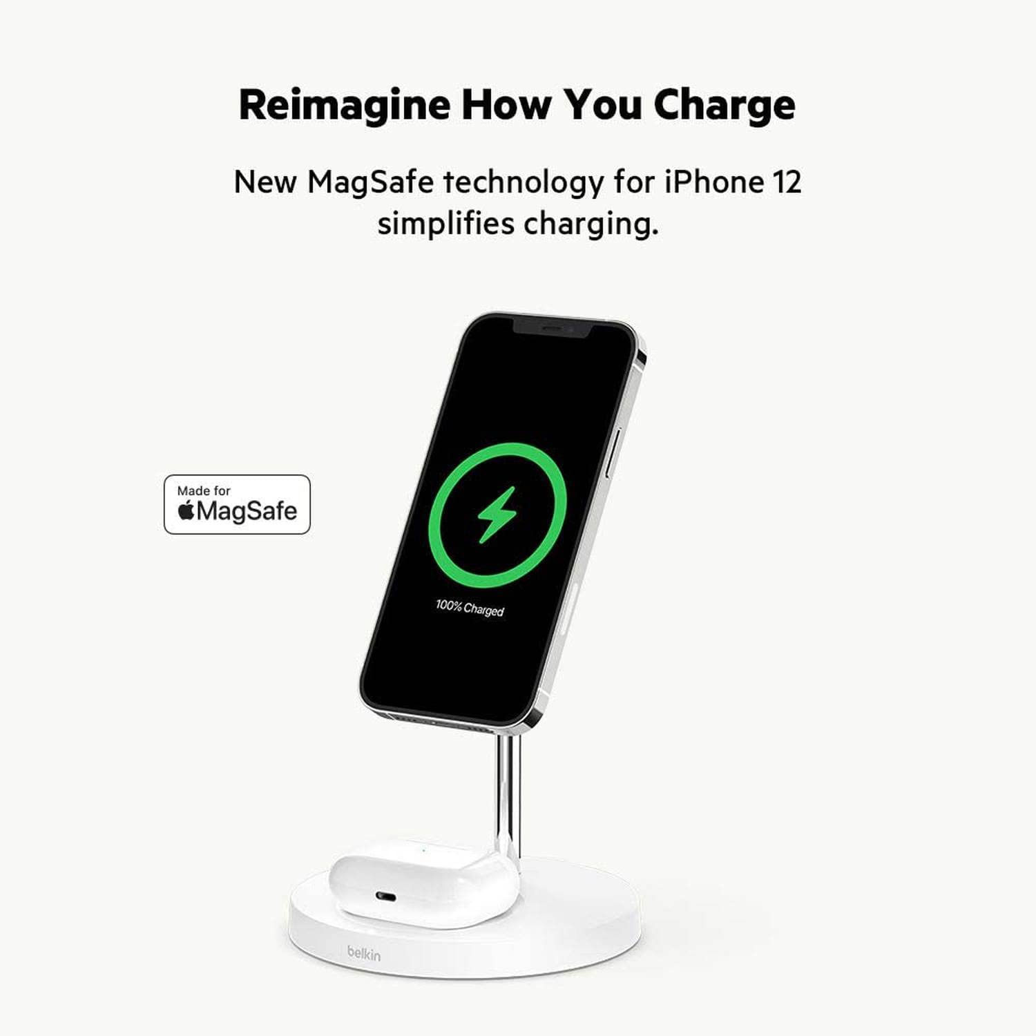 belkin-caricabatterie-wireless-2-in-1-con-magsafe-boost-charge-pro-per-iphone-14 image 2