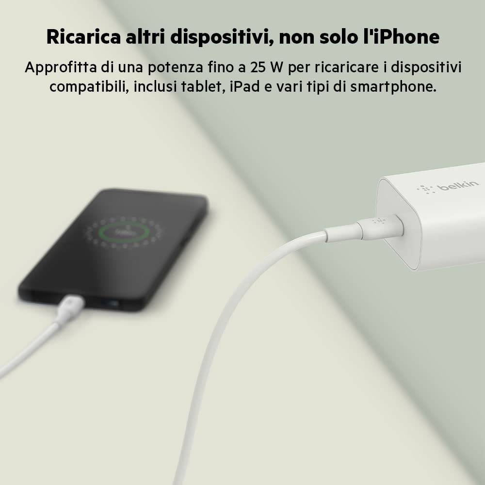 belkin-boostcharge-caricabatterie-da-parete-25w-usb-c-con-pps-power-delivery-ric image 4