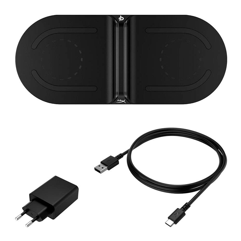 hyperx-chargeplay-base-caricabatterie-wireless-doppio-certificato-qi-15w-con-led image 1