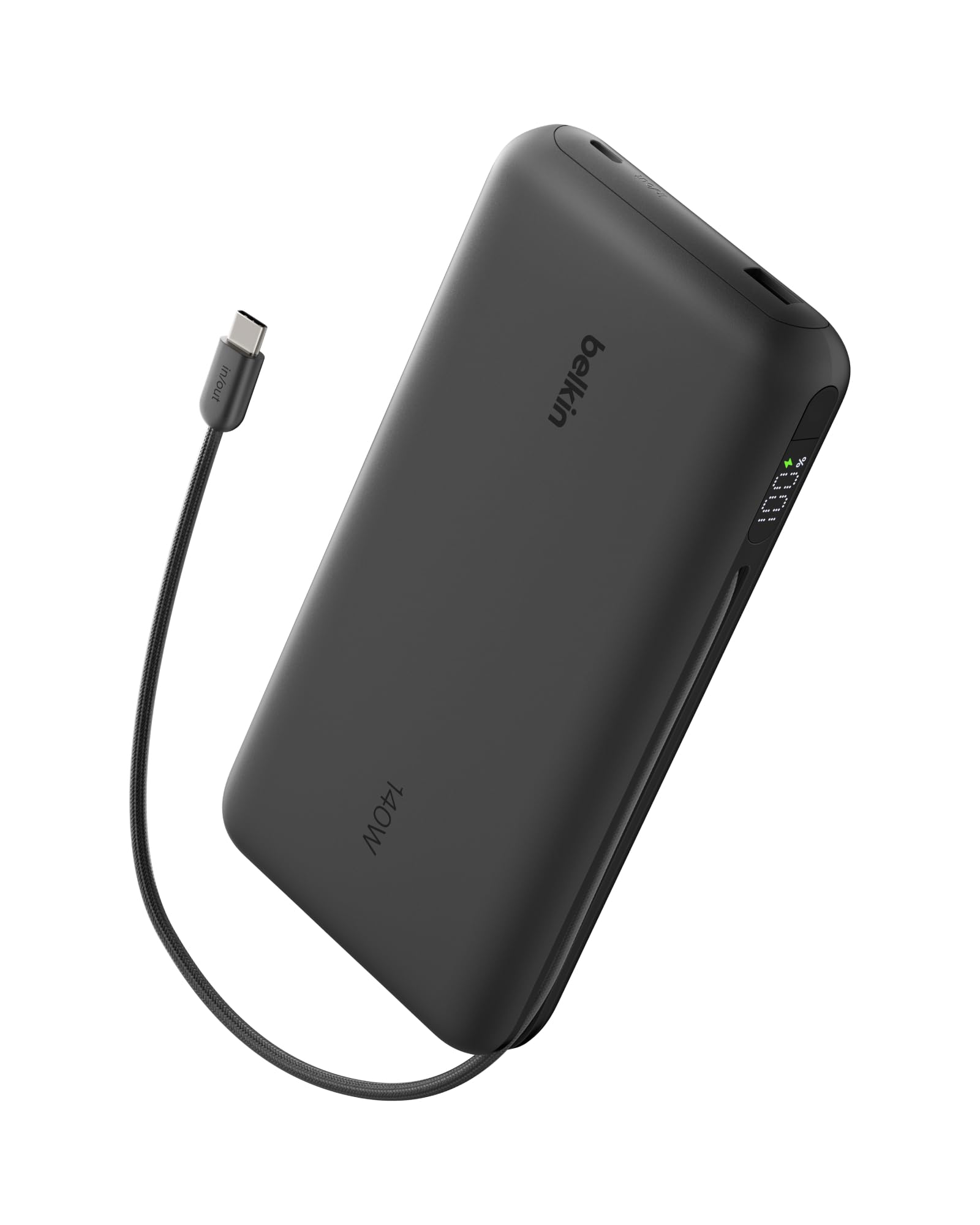 belkin-ultracharge-pro-power-bank-25000mah-con-cavo-usb-c-integrato-usb-pd-158w- image 1