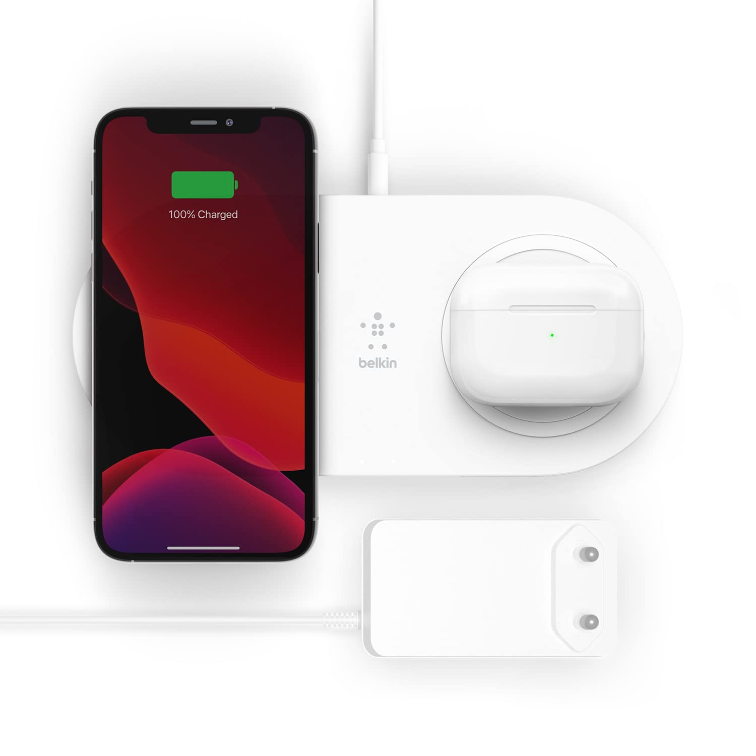 belkin-doppio-caricabatteria-wireless-15-w-con-2-tappetini-qi-ricarica-simultane image 1