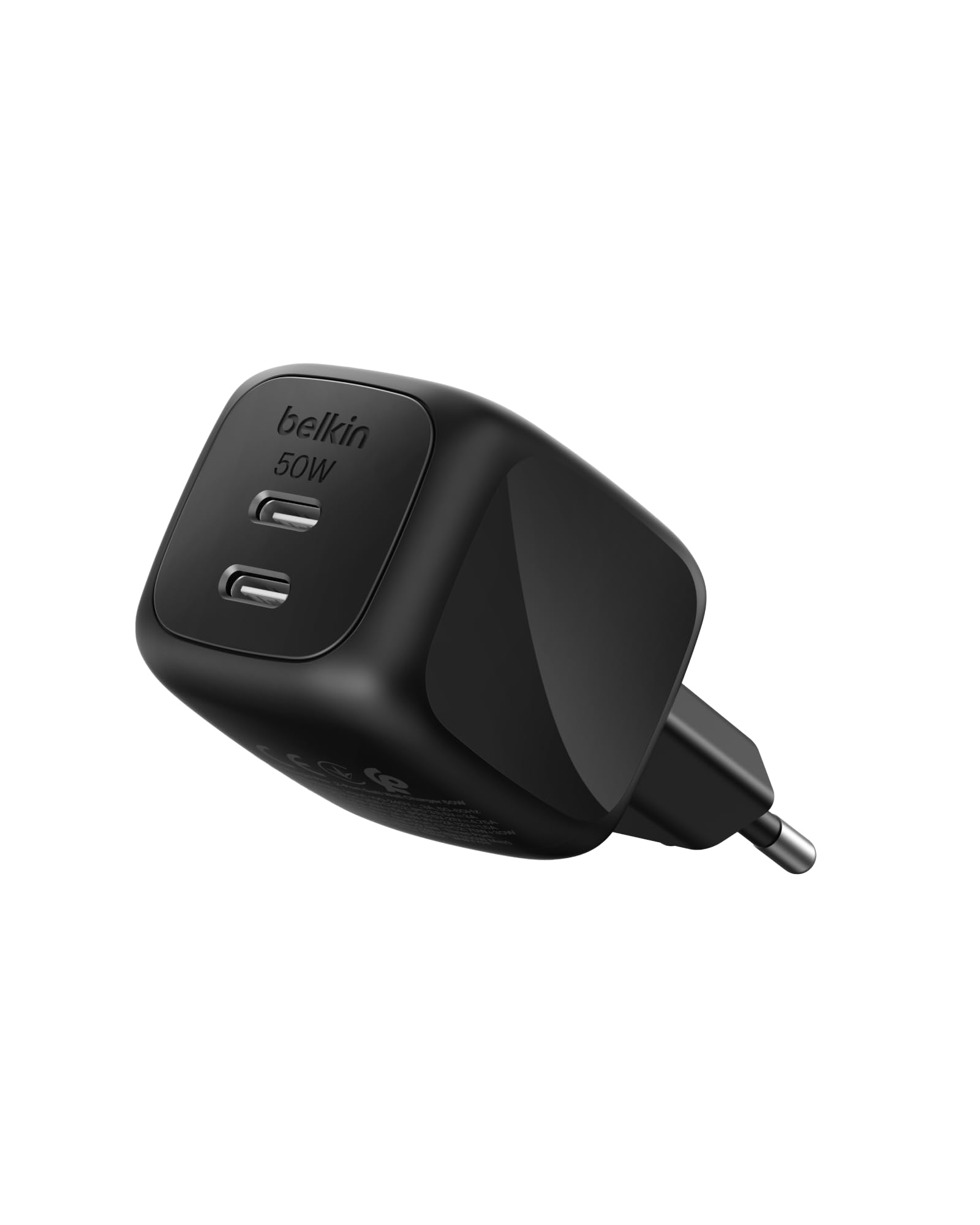 belkin-boostcharge-caricabatterie-usb-c-gan-dual-porta-50w-pd-3-1-pps-ricarica-r image 1