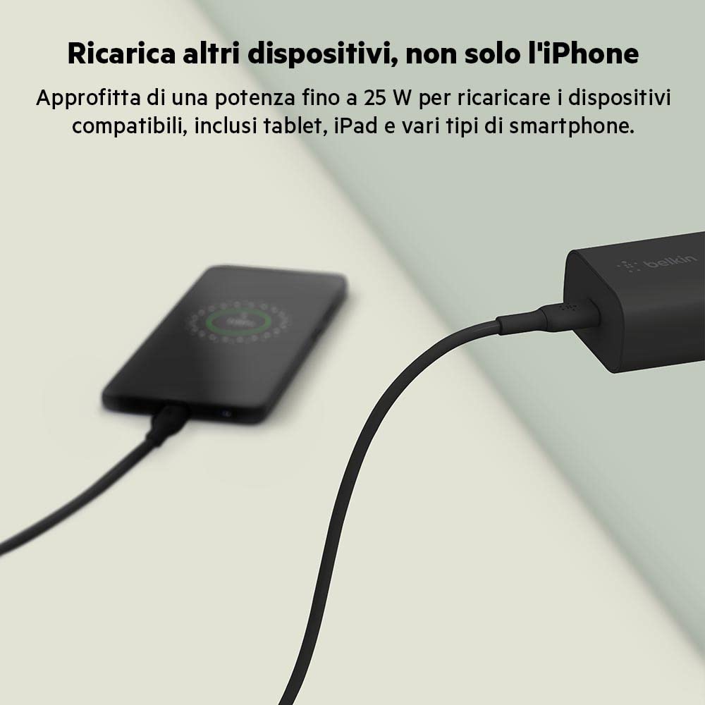 belkin-boostcharge-caricabatteria-da-parete-25-w-usb-c-pd-con-pps-ricarica-rapid image 4