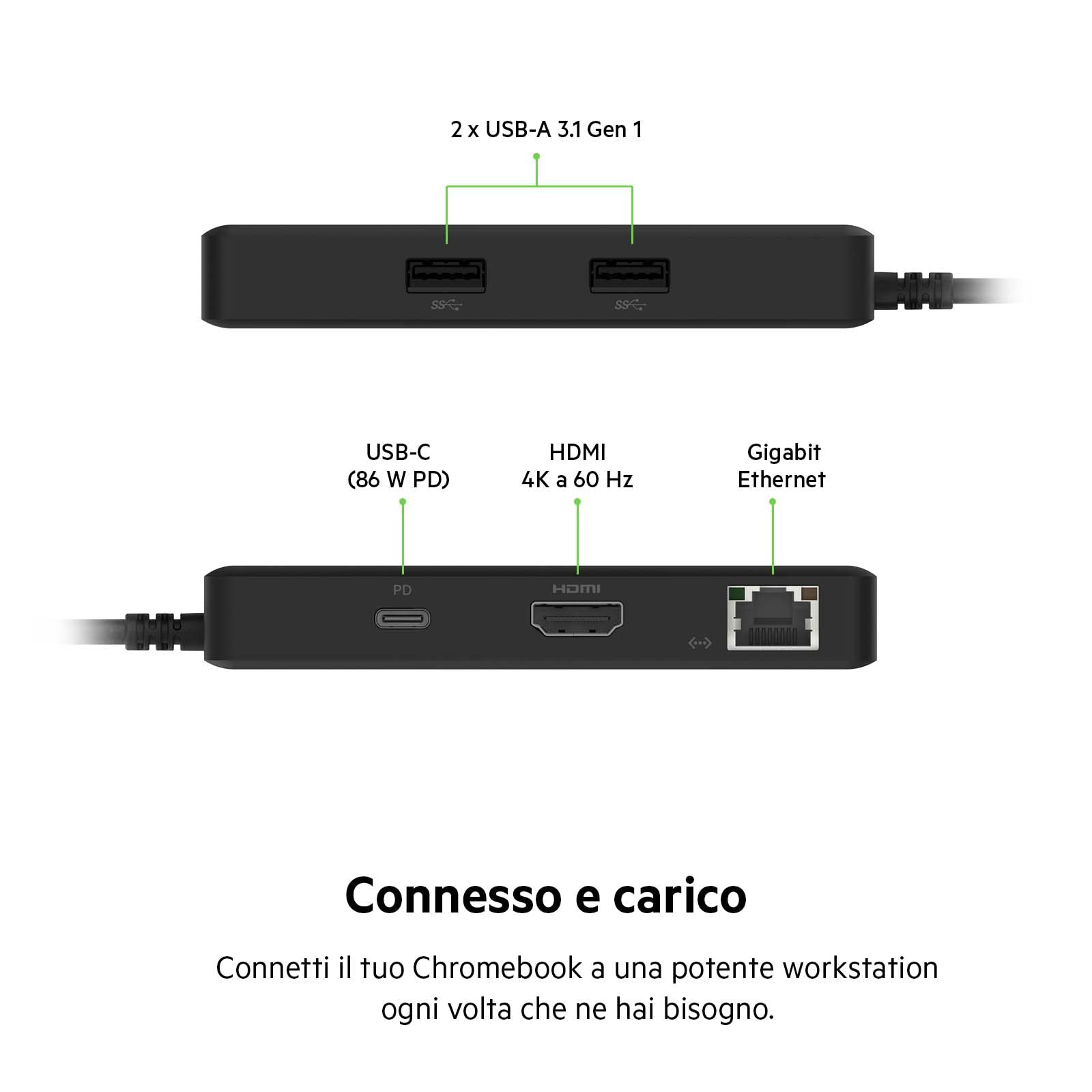 belkin-adattatore-hub-multiporta-5-in-1-certificato-chromebook-hdmi-4k-60-hz-usb image 7