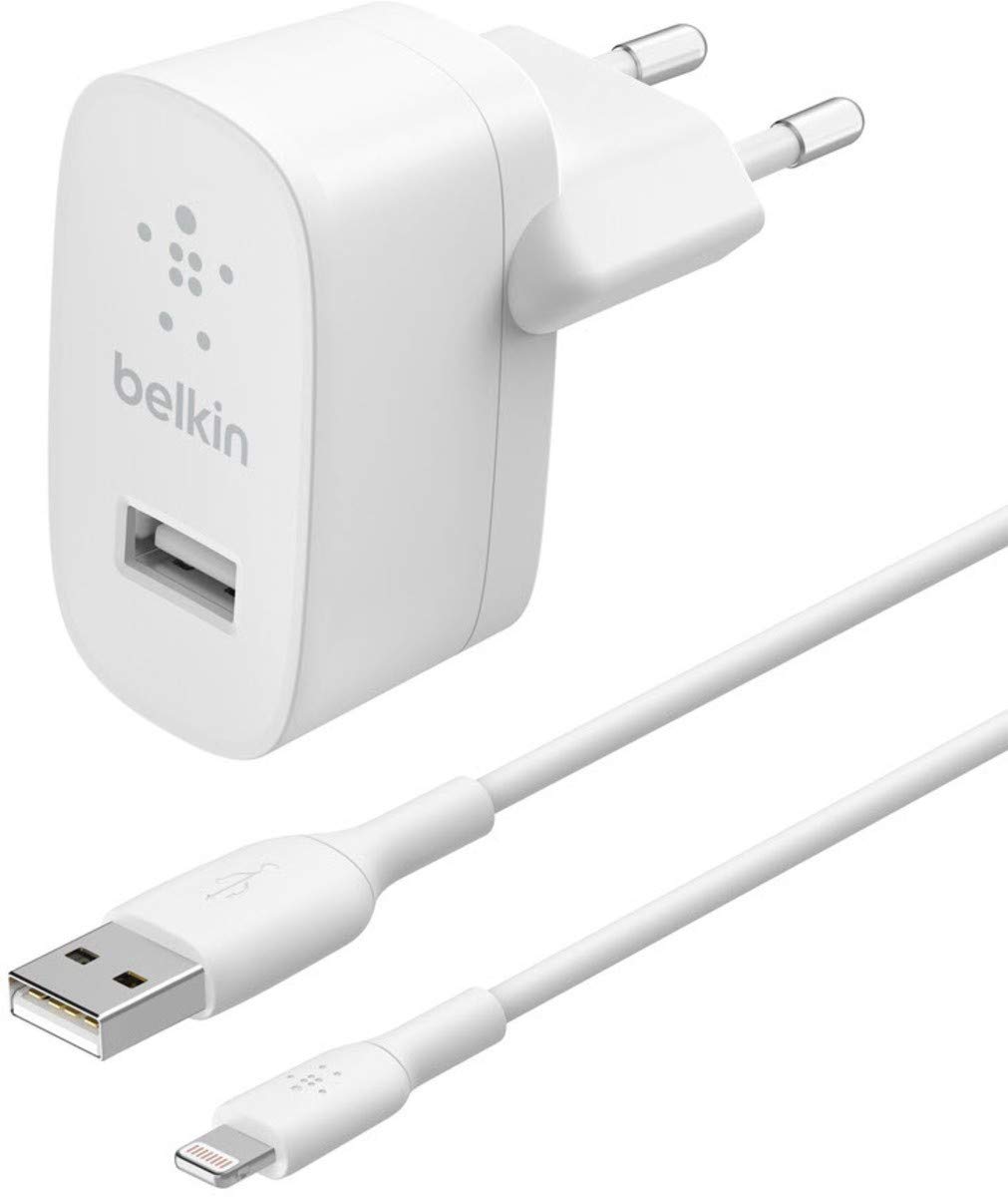 belkin-boostcharge-caricabatterie-da-parete-usb-a-12w-con-cavo-lightning-1-m-bia image 1
