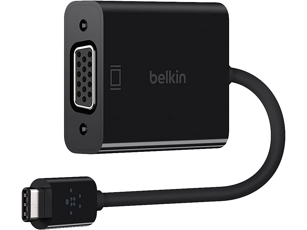 belkin-f2cu037btblk-adattatore-usb-c-a-vga-con-cavo-da-15-cm-plug-and-play-compa image 1