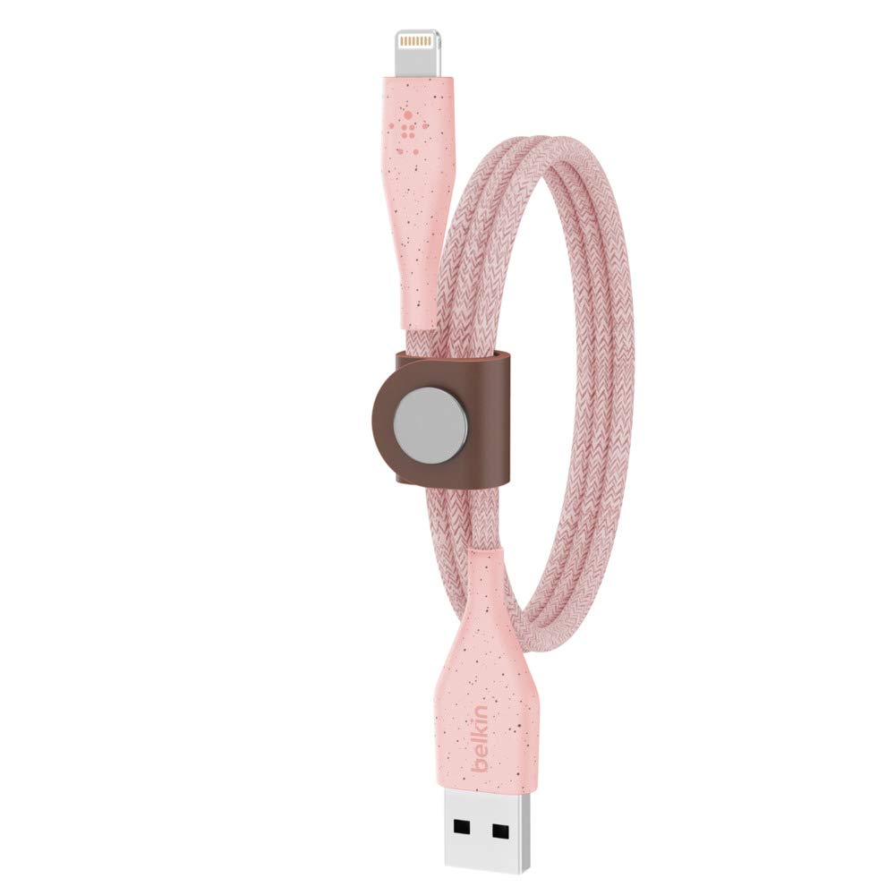 belkin-duratek-plus-cavo-lightning-a-usb-a-ultra-resistente-con-cinturino-in-pel image 1