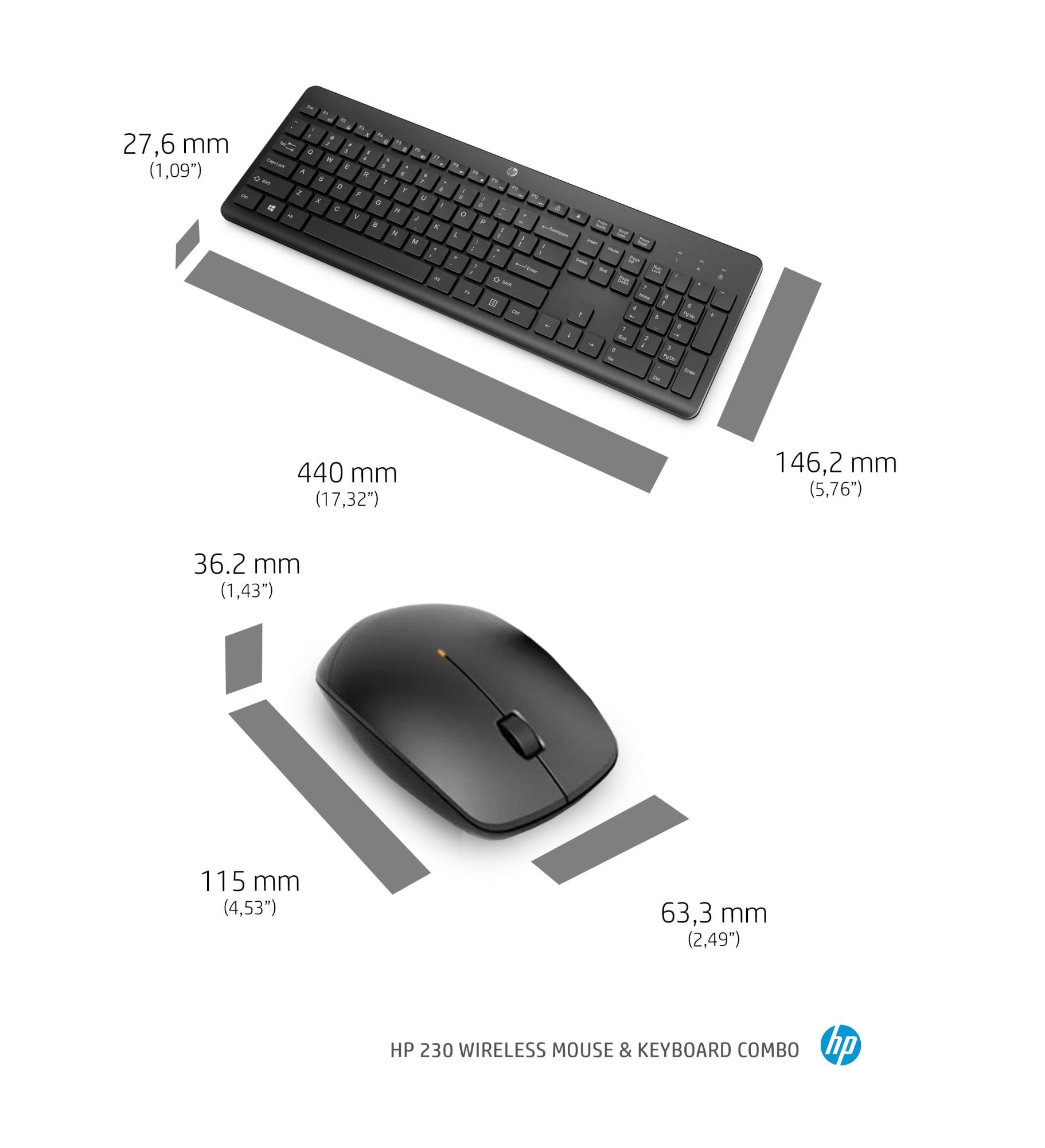 hp-230-combo-tastiera-e-mouse-wireless-2-4-ghz-con-dongle-usb-a-digitazione-sile image 5