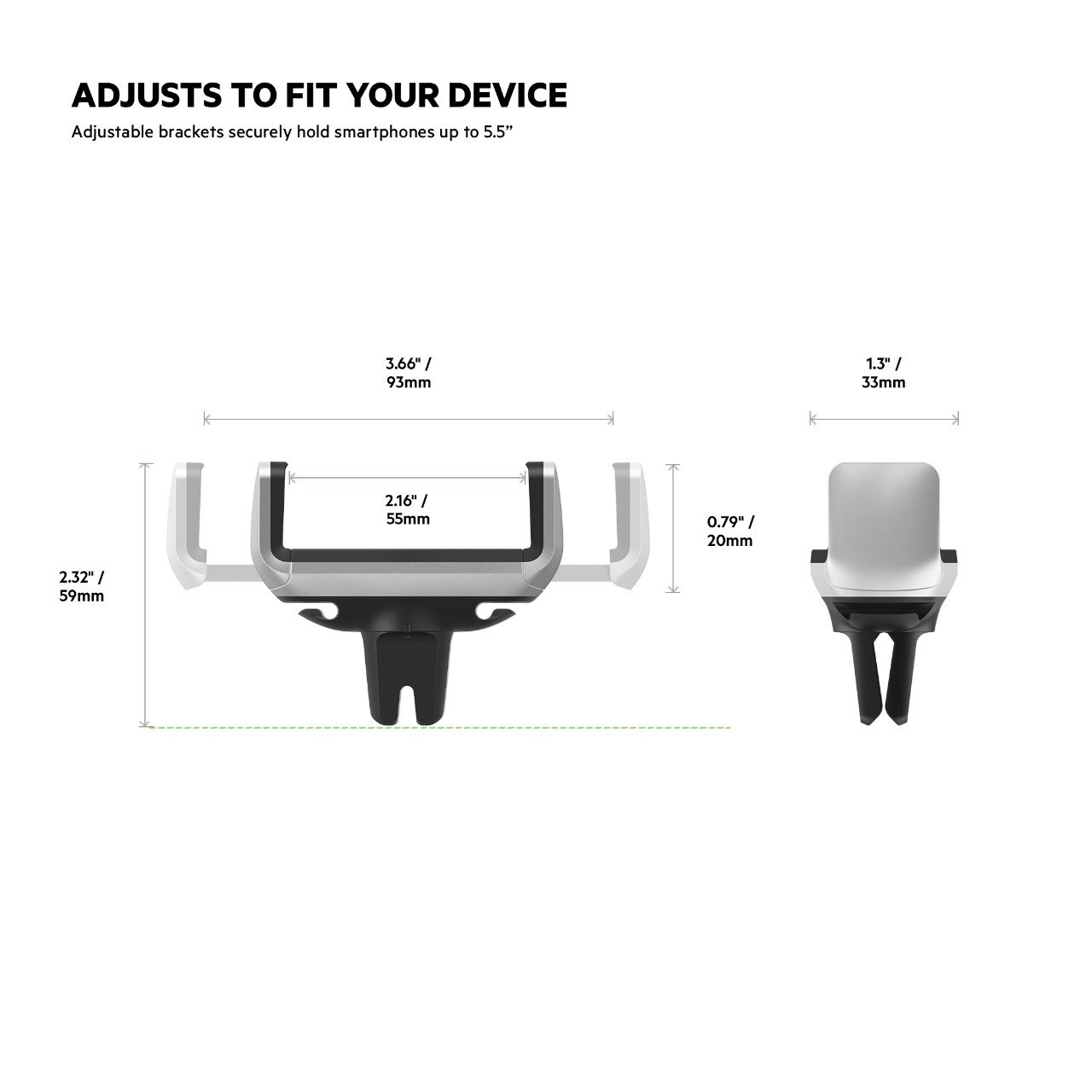 belkin-supporto-auto-per-bocchette-dell-aria-staffe-regolabili-fino-a-5-5-rotazi image 4