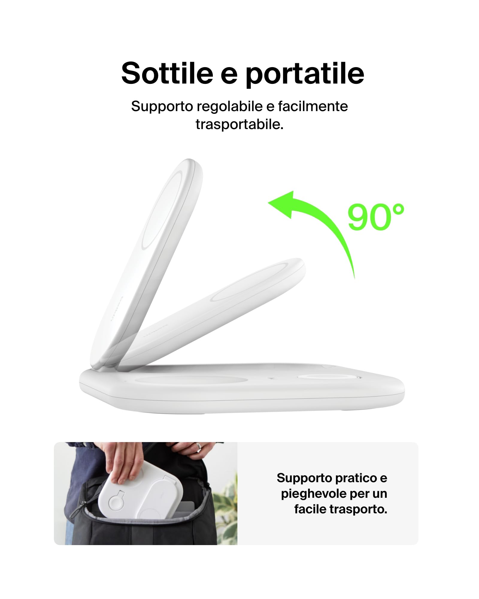 belkin-boostcharge-qi2-caricabatterie-magnetico-pieghevole-3-in-1-da-15-w-compat image 5