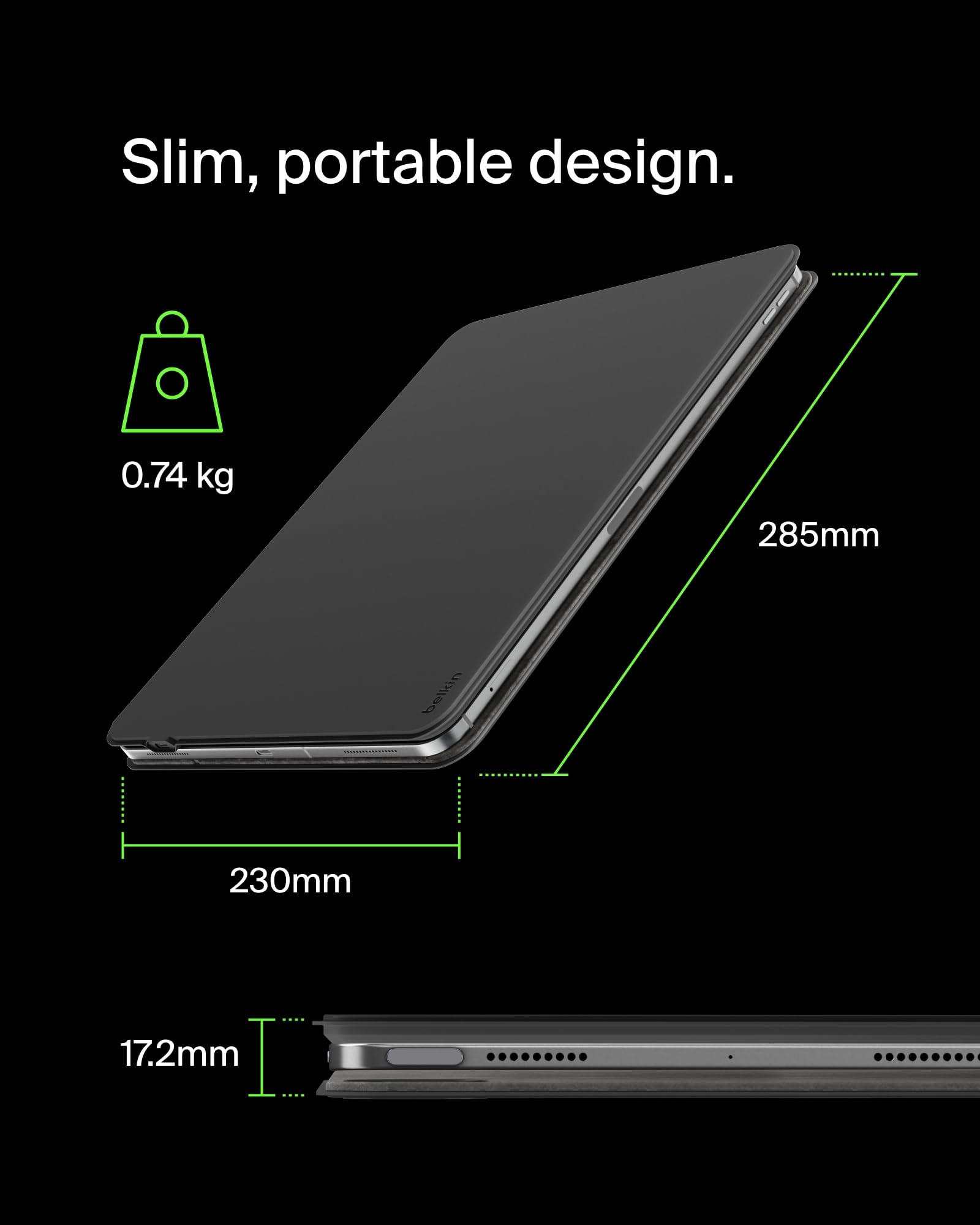 belkin-pro-keyboard-case-con-supporto-magnetico-per-ipad-pro-13-m4-custodia-con- image 6