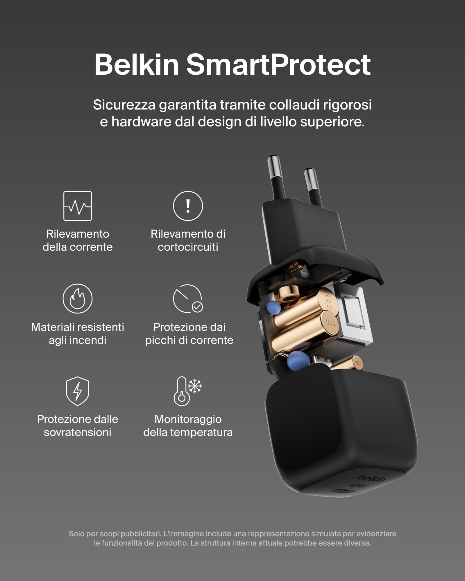 belkin-caricatore-da-parete-compatto-45w-usb-c-pd-3-1-con-cavo-usb-c-ricarica-ra image 4