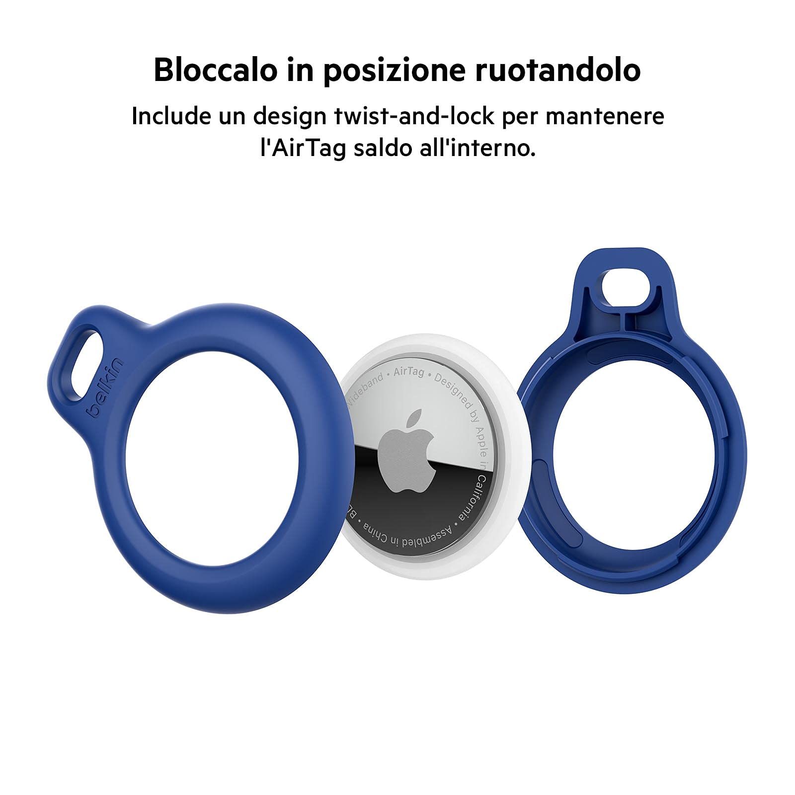 belkin-secure-holder-custodia-per-airtag-con-anello-portachiavi-guscio-protettiv image 2