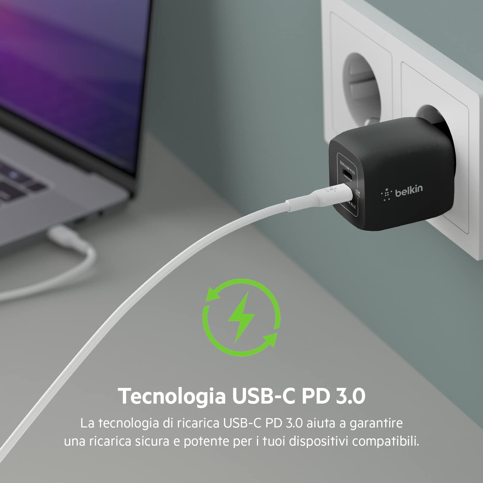 belkin-45w-dual-usb-c-gan-wall-charger-caricatore-da-parete-doppio-usb-c-pd-3-0- image 7