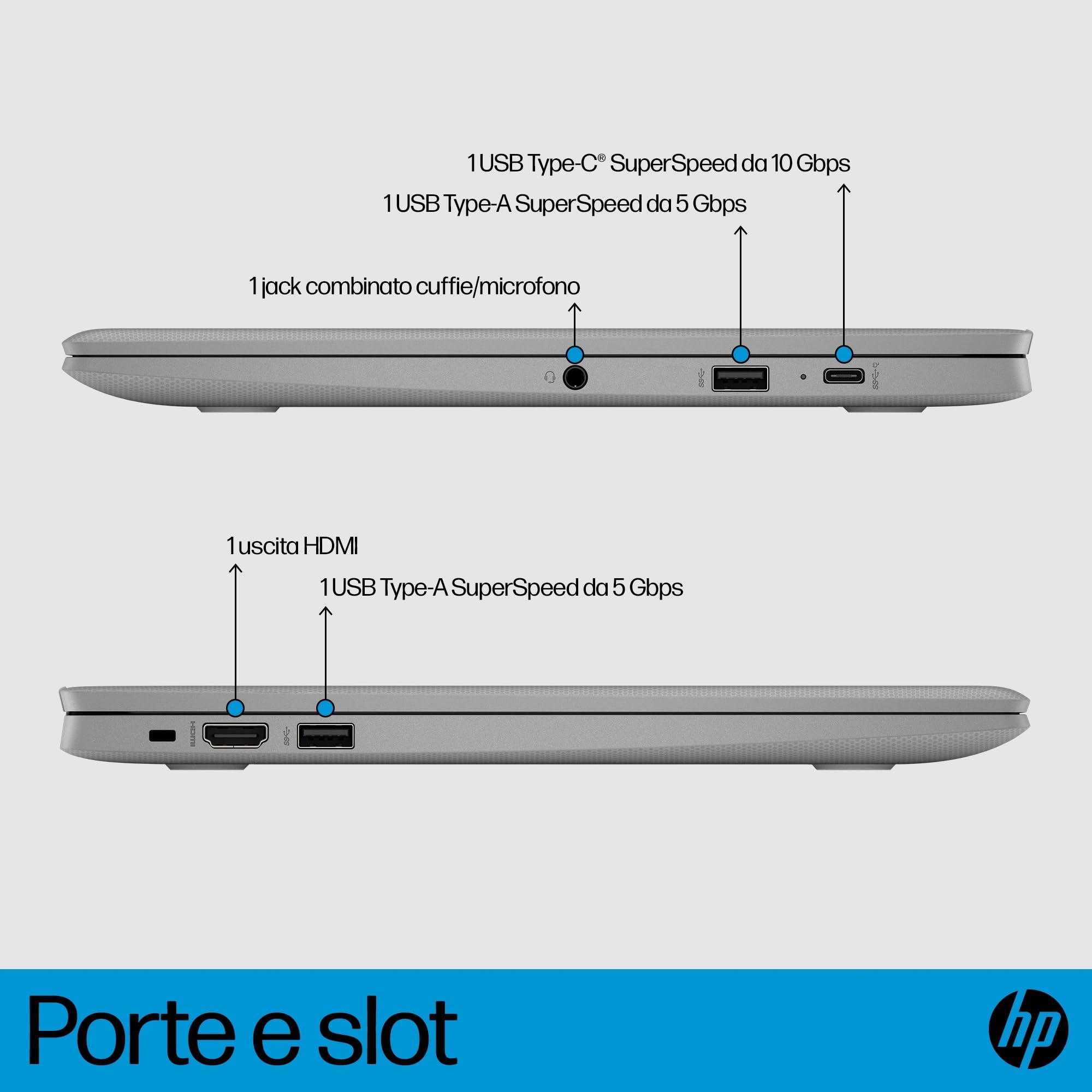 hp-chromebook-14a-ne1000sl-notebook-14-hd-antiriflesso-sva-con-intel-celeron-n45 image 3
