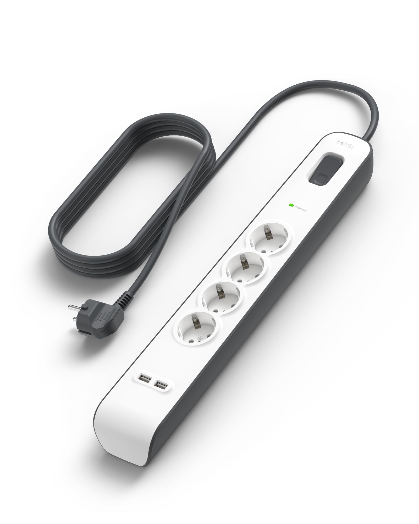 belkin-ciabatta-multipresa-con-4-prese-surge-protector-525-joule-e-2-porte-usb-a image 1