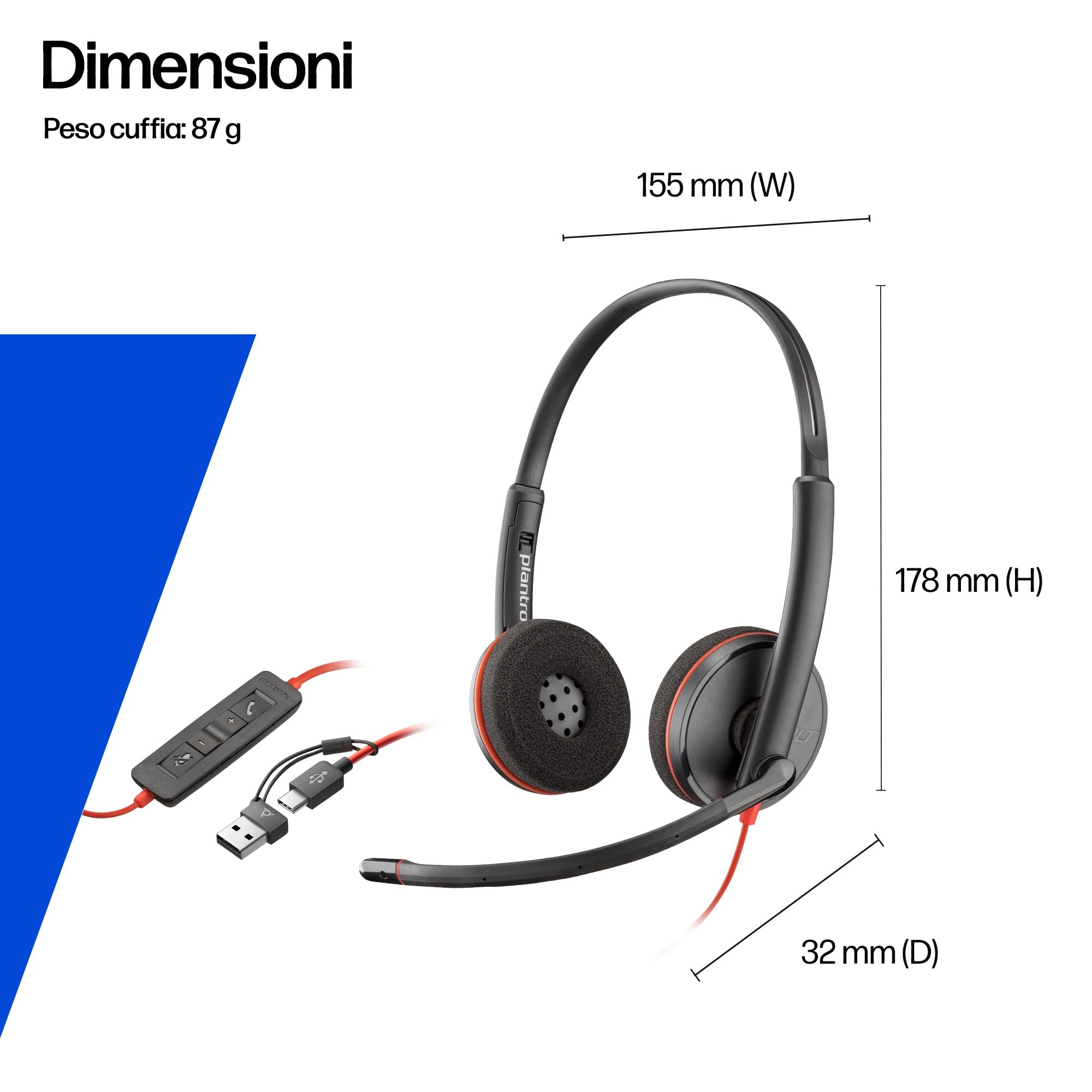 poly-blackwire-3220-cuffie-cablate-usb-a-usb-c-3-5-mm-con-microfono-a-riduzione- image 6