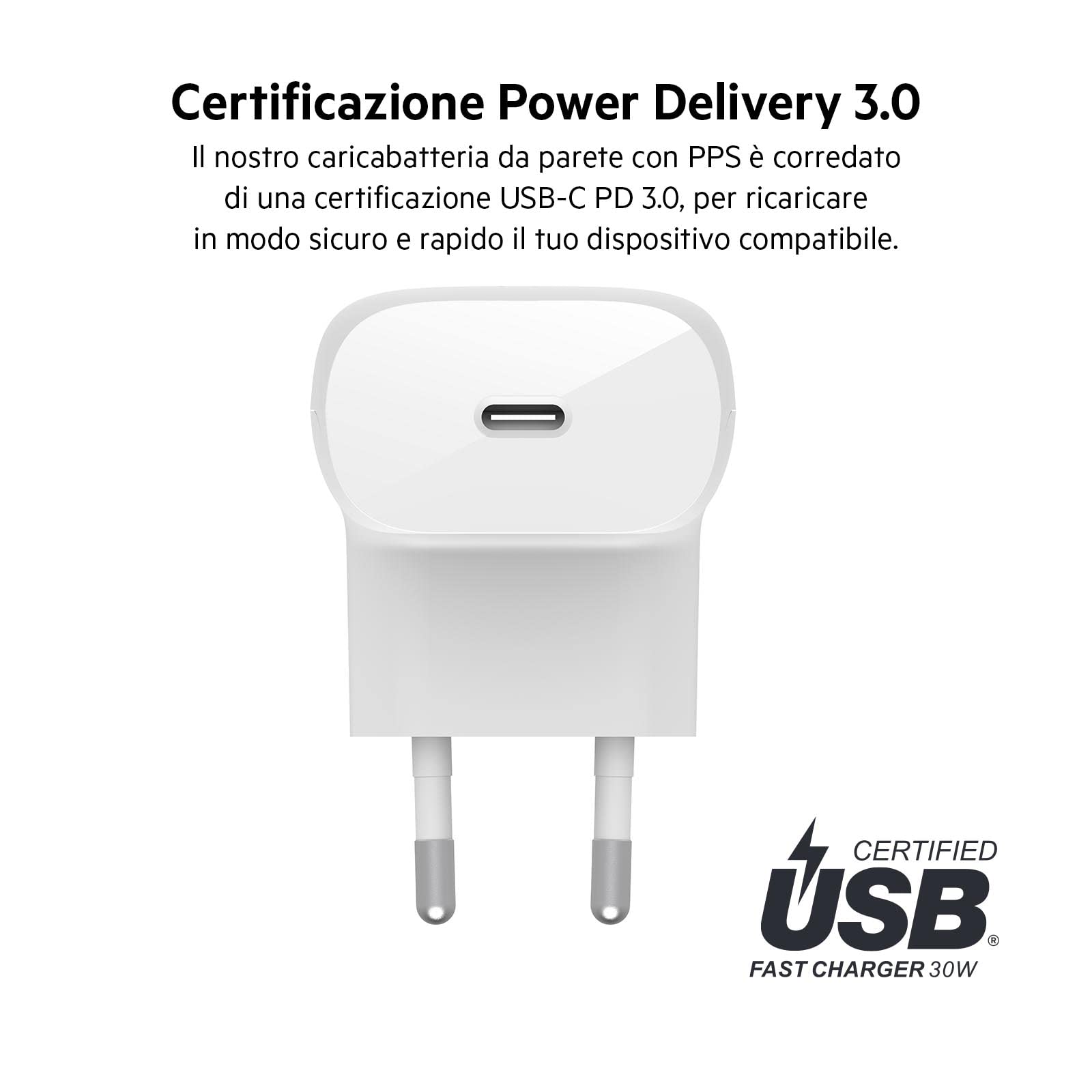 belkin-30-w-usb-c-power-delivery-home-charger-caricatore-veloce-con-pps-certific image 4