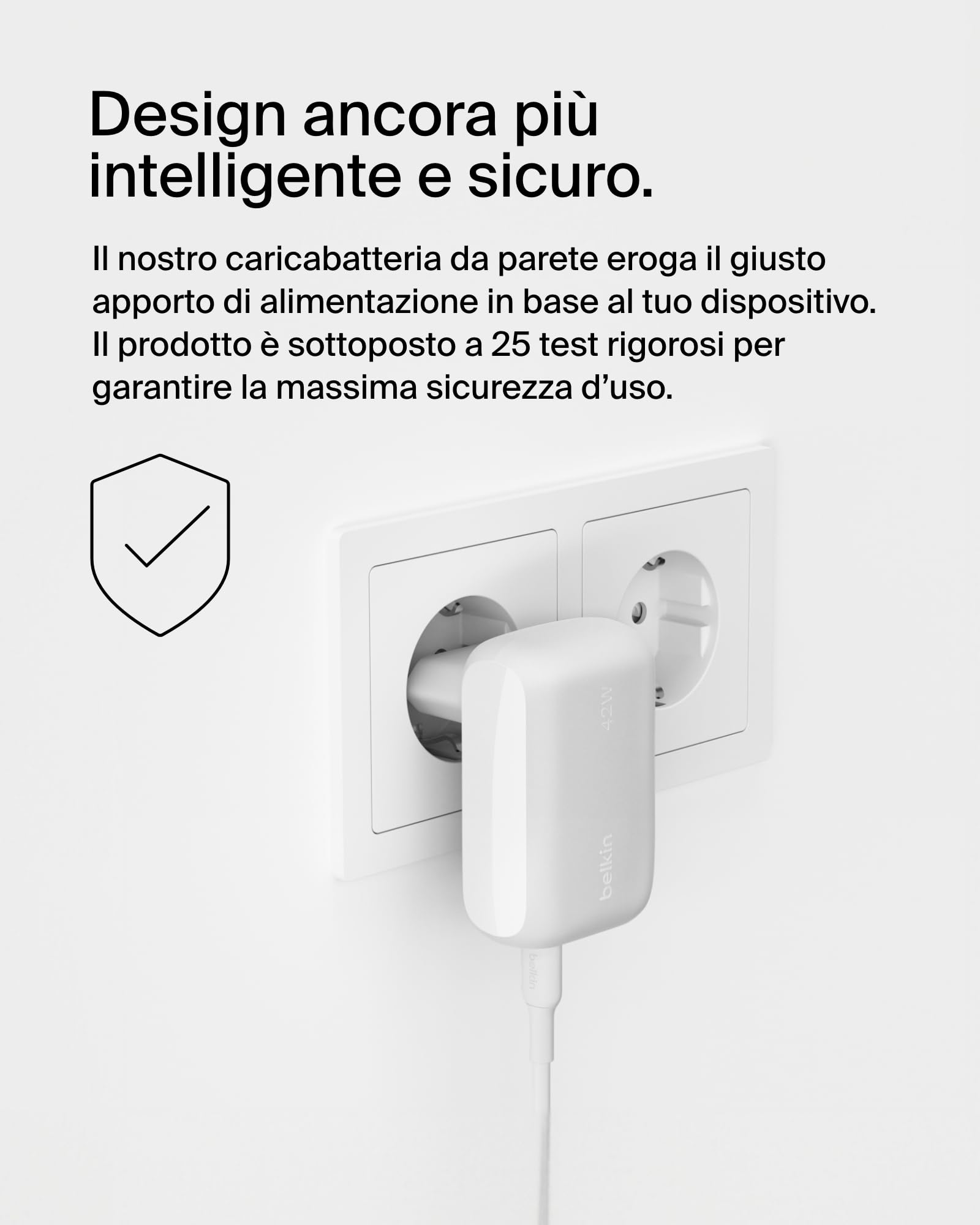 belkin-boostcharge-42w-caricatore-doppio-da-parete-usb-c-pd-3-1-usb-a-con-tecnol image 6
