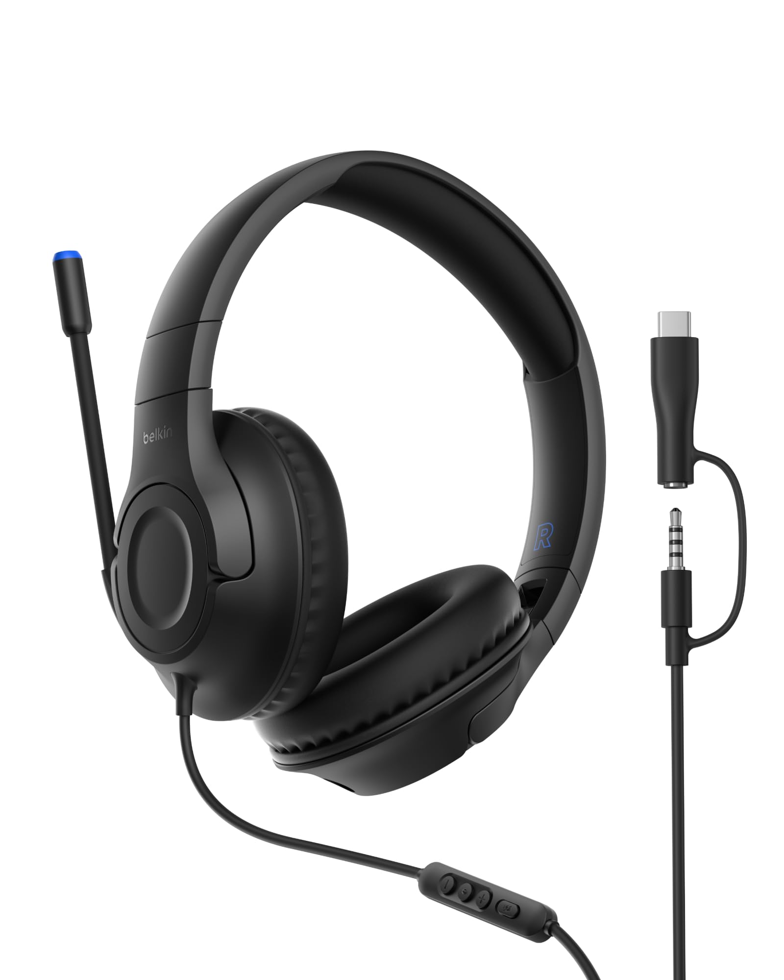 belkin-gaming-inspire-cuffie-usb-c-con-filo-per-bambini-microfono-a-braccio-limi image 1