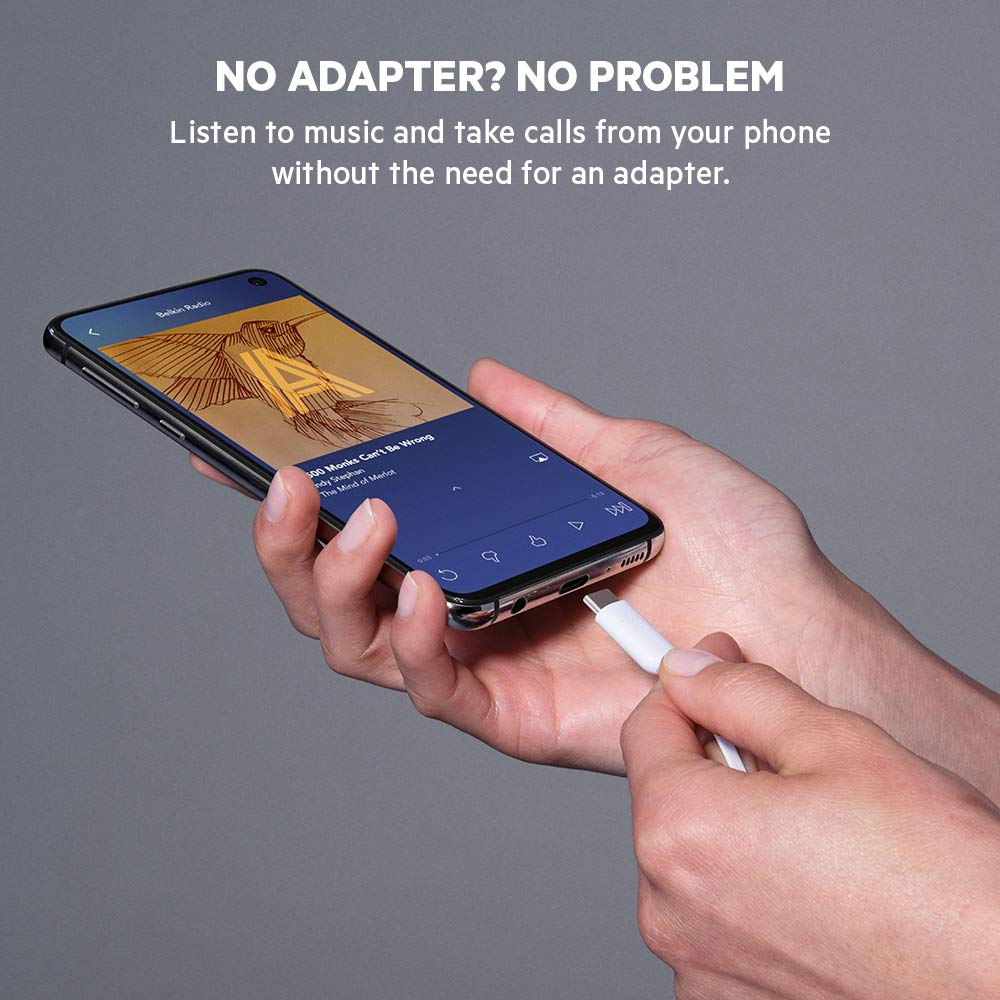 belkin-soundform-cuffie-con-filo-usb-c-driver-10-mm-microfono-cavo-anti-grovigli image 2