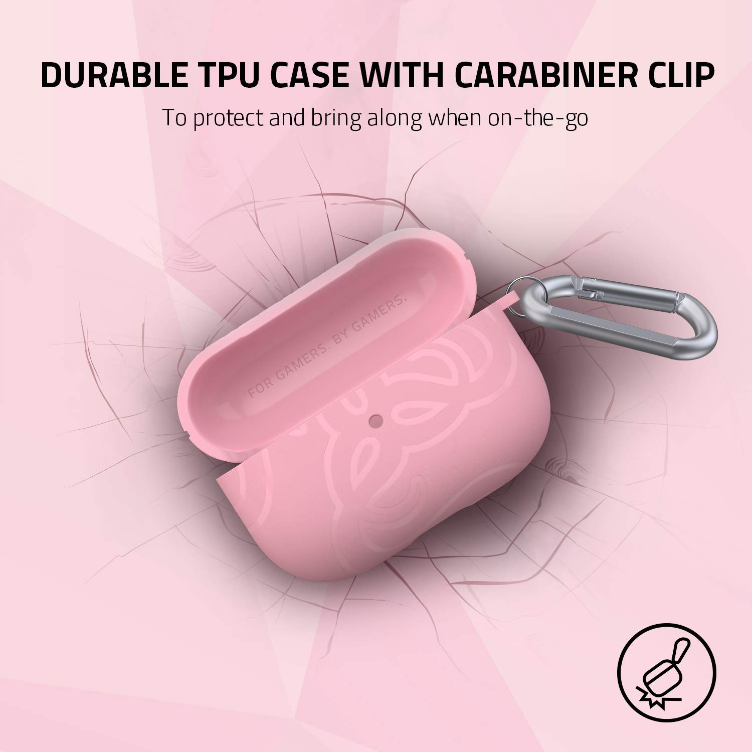 razer-team-case-per-apple-airpods-pro-cover-protettiva-in-tpu-con-moschettone-fo image 2