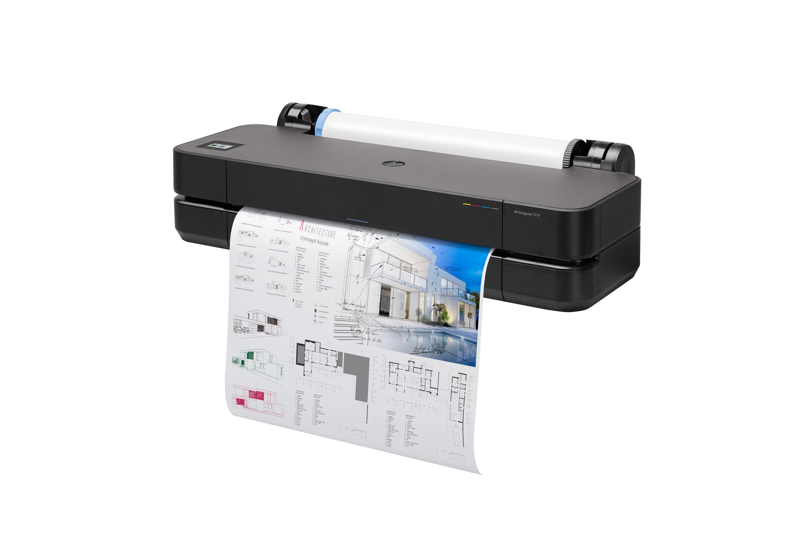 hp-designjet-t210-8ag32t-plotter-per-grandi-formati-61-cm-da-a4-ad-a1-59-a1-ora- image 2