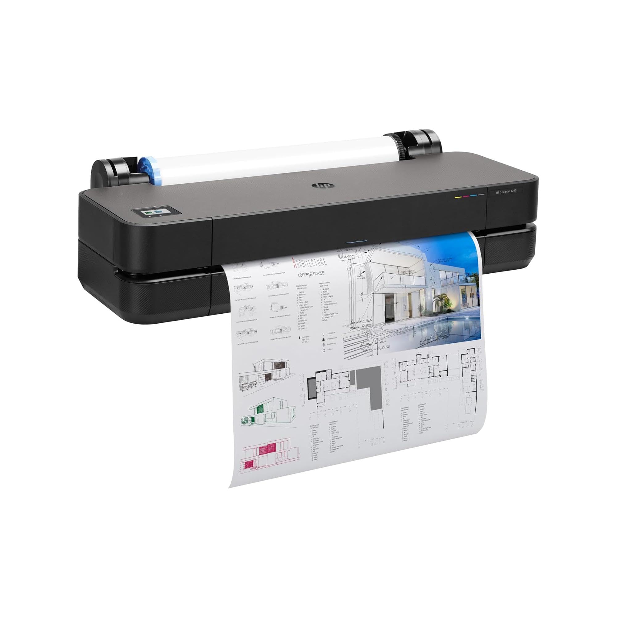 hp-designjet-t210-8ag32d-plotter-grande-formato-61-cm-da-a4-ad-a1-59-pagine-a1-o image 2