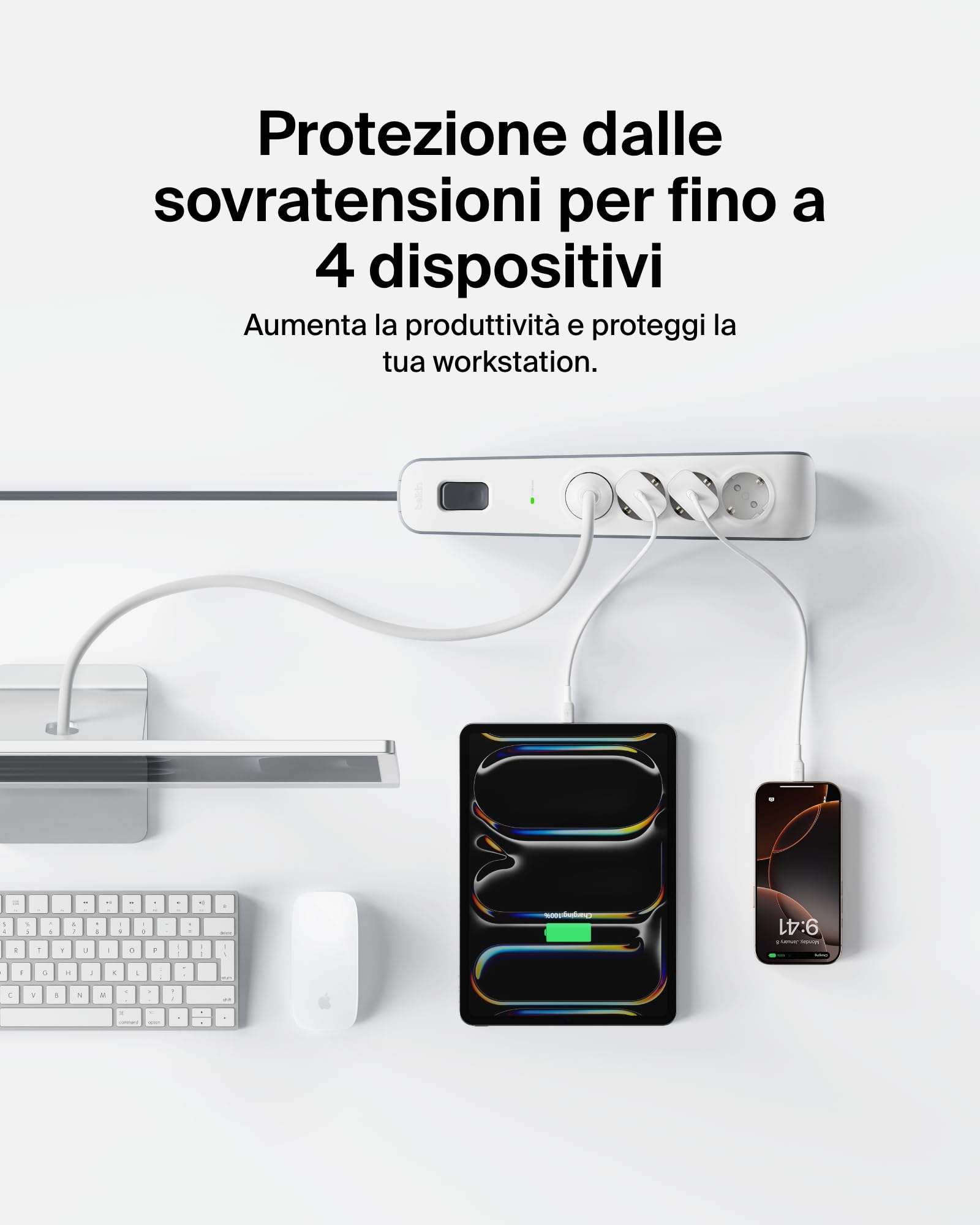 belkin-ciabatta-multipresa-con-protezione-sovratensioni-4-prese-525-joule-cavo-2 image 2
