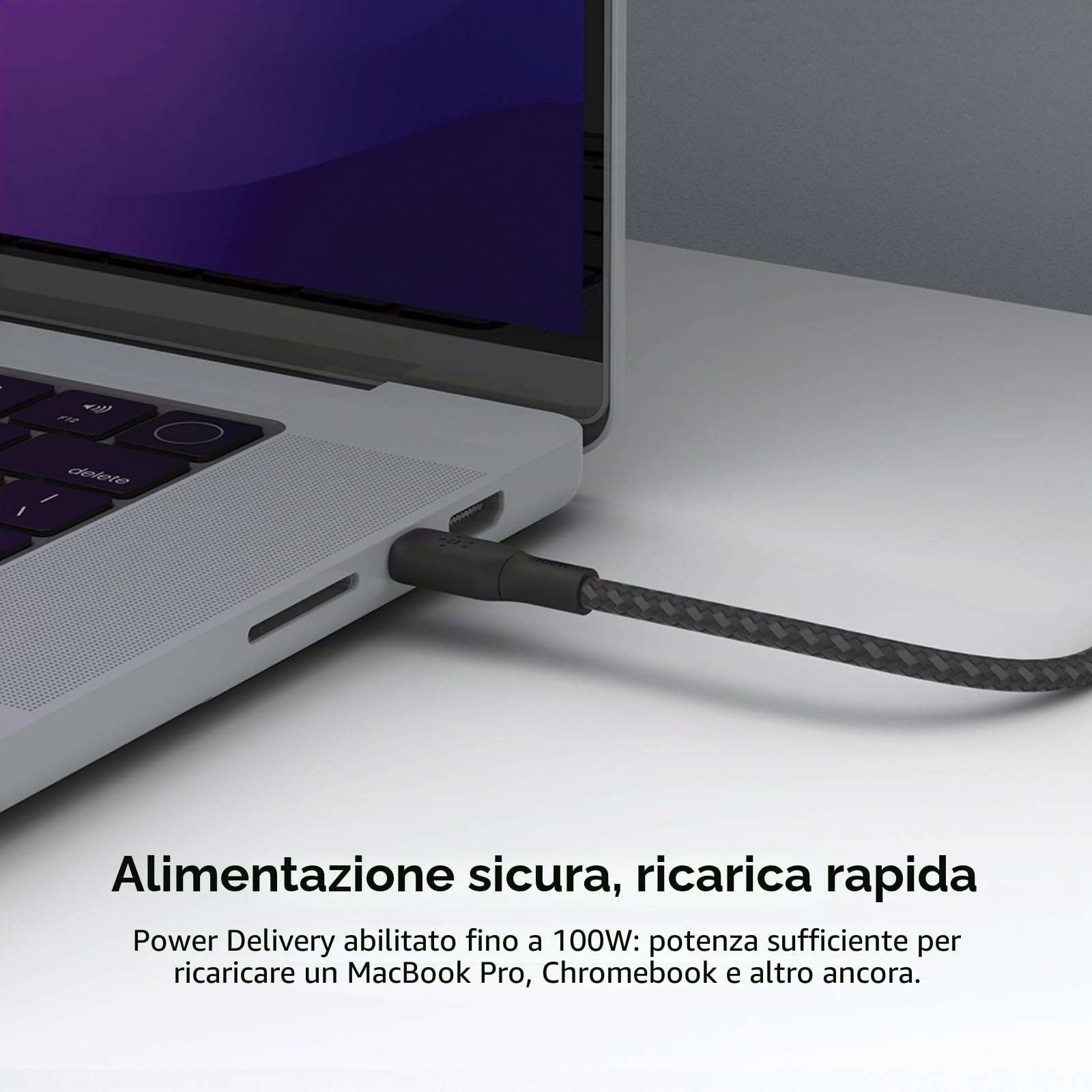 belkin-cavo-usb-c-a-usb-c-100-w-power-delivery-certificato-usb-if-nylon-intrecci image 2