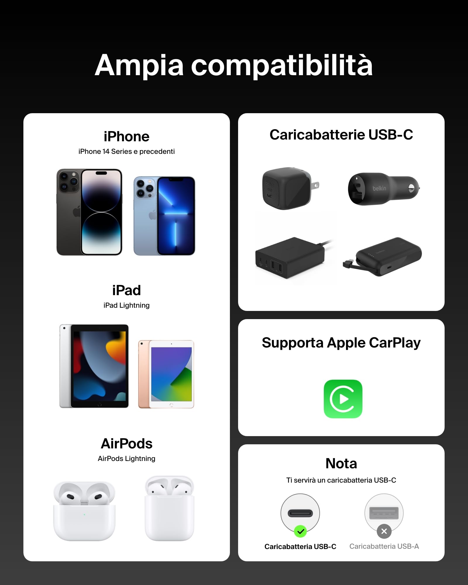 belkin-boostcharge-confezione-da-2-cavi-intrecciati-usb-c-a-lightning-1-5-m-rica image 5