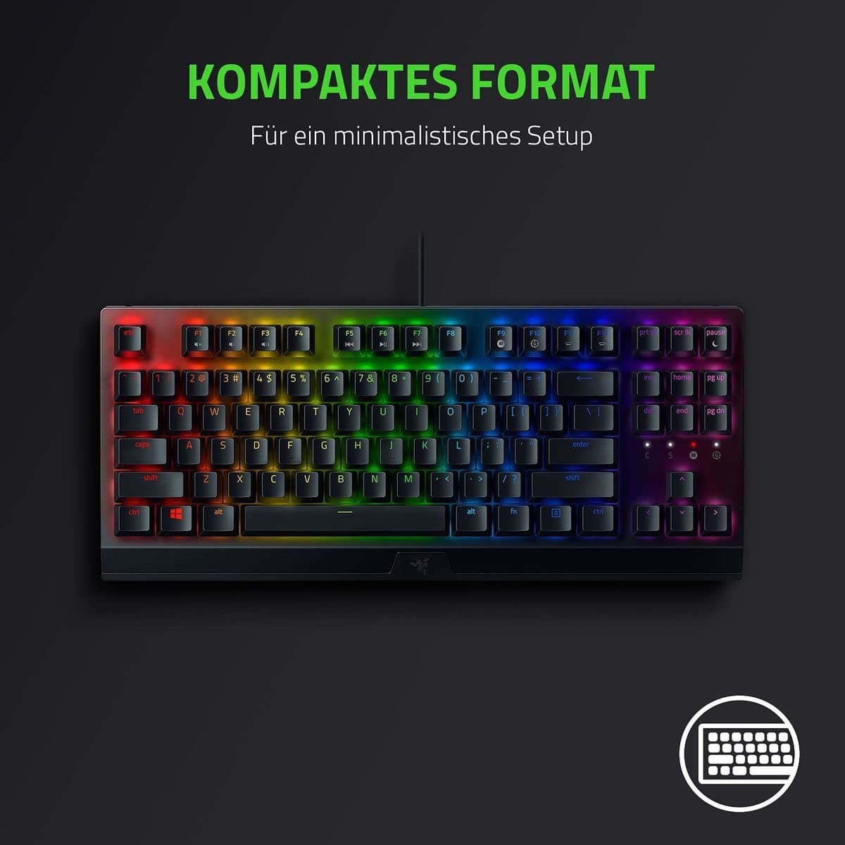 razer-blackwidow-v3-pro-tastiera-da-gaming-wireless-meccanica-con-switch-verdi-t image 5