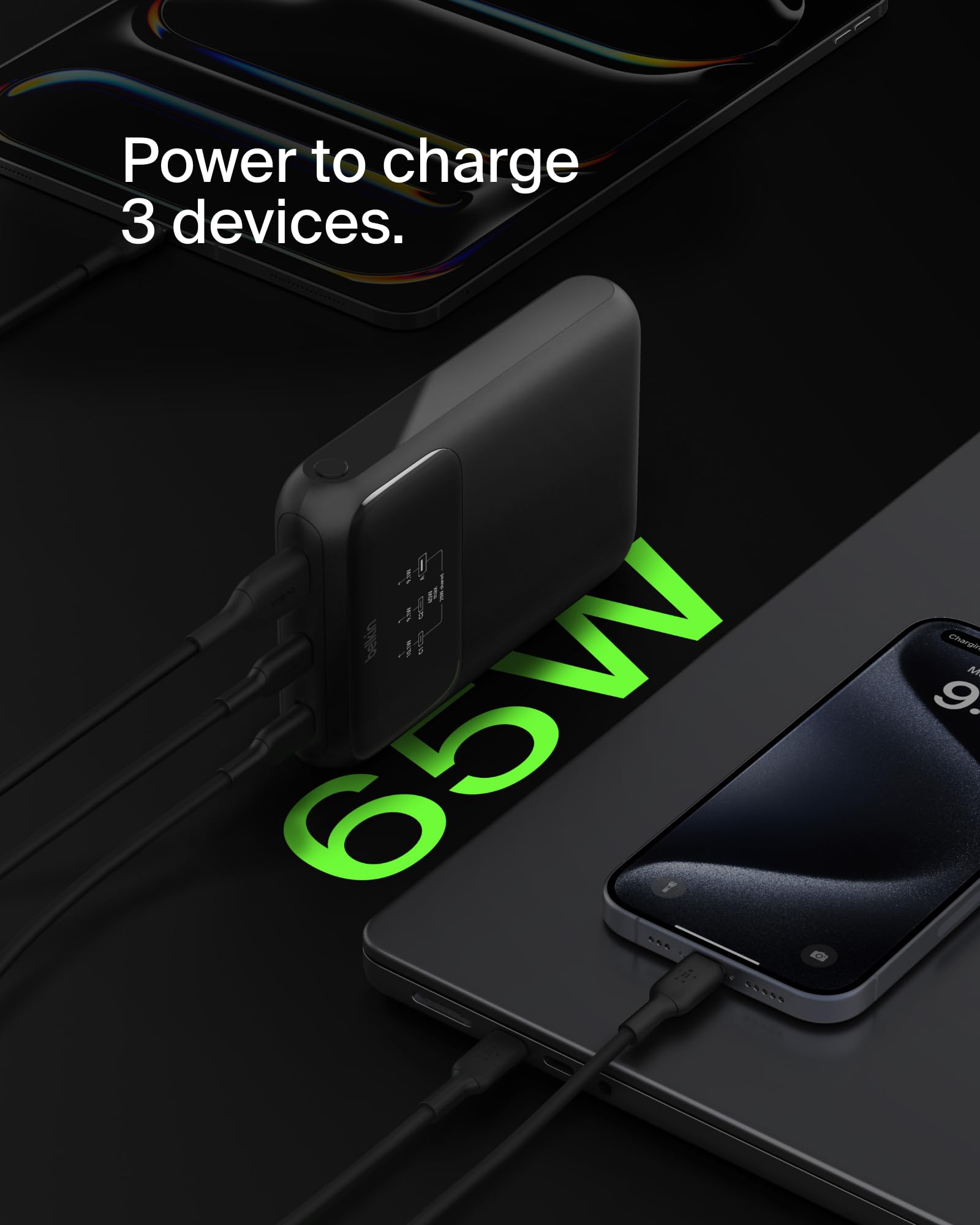 belkin-boostcharge-power-bank-20k-per-laptop-20-000-mah-3-porte-usb-c-usb-a-65-w image 4
