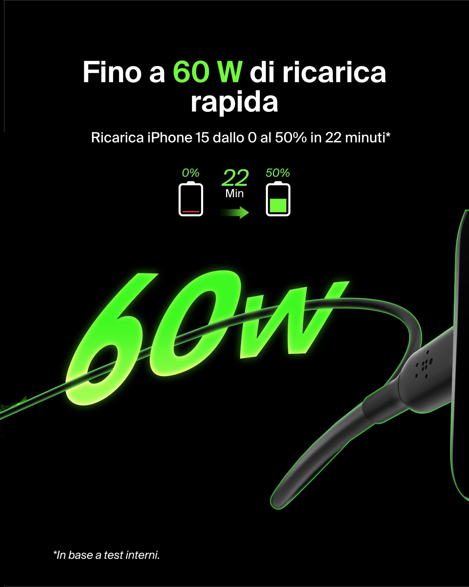 belkin-cab003-cavo-usb-c-usb-c-1-m-nero-ricarica-rapida-per-iphone-16-galaxy-s24 image 2